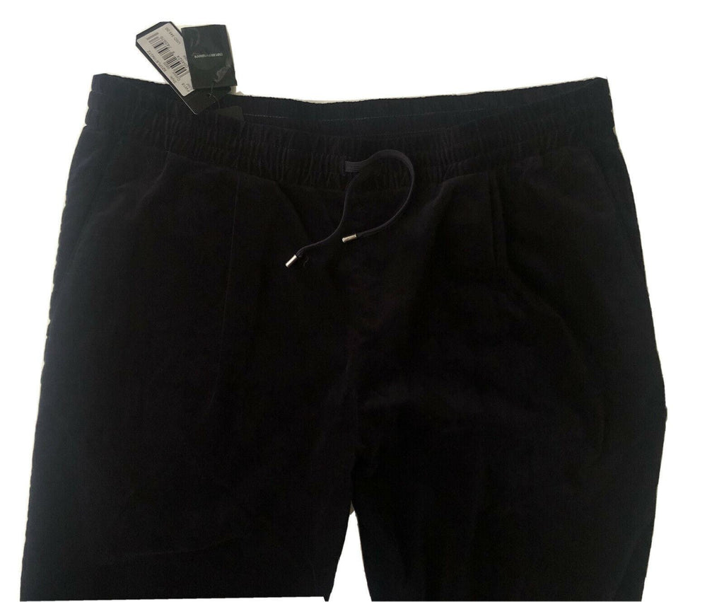 NWT $345 Emporio Armani Mens Black Casual Pants Size 34 US (50 Euro) 6Z1PL6