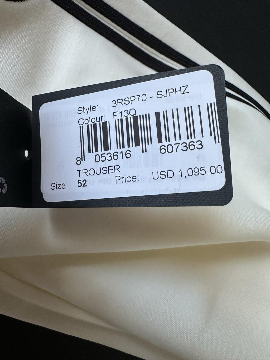 Giorgio Armani Mens White Casual Pants Size 36 US (52 Euro) 3RSP70 NWT $1095