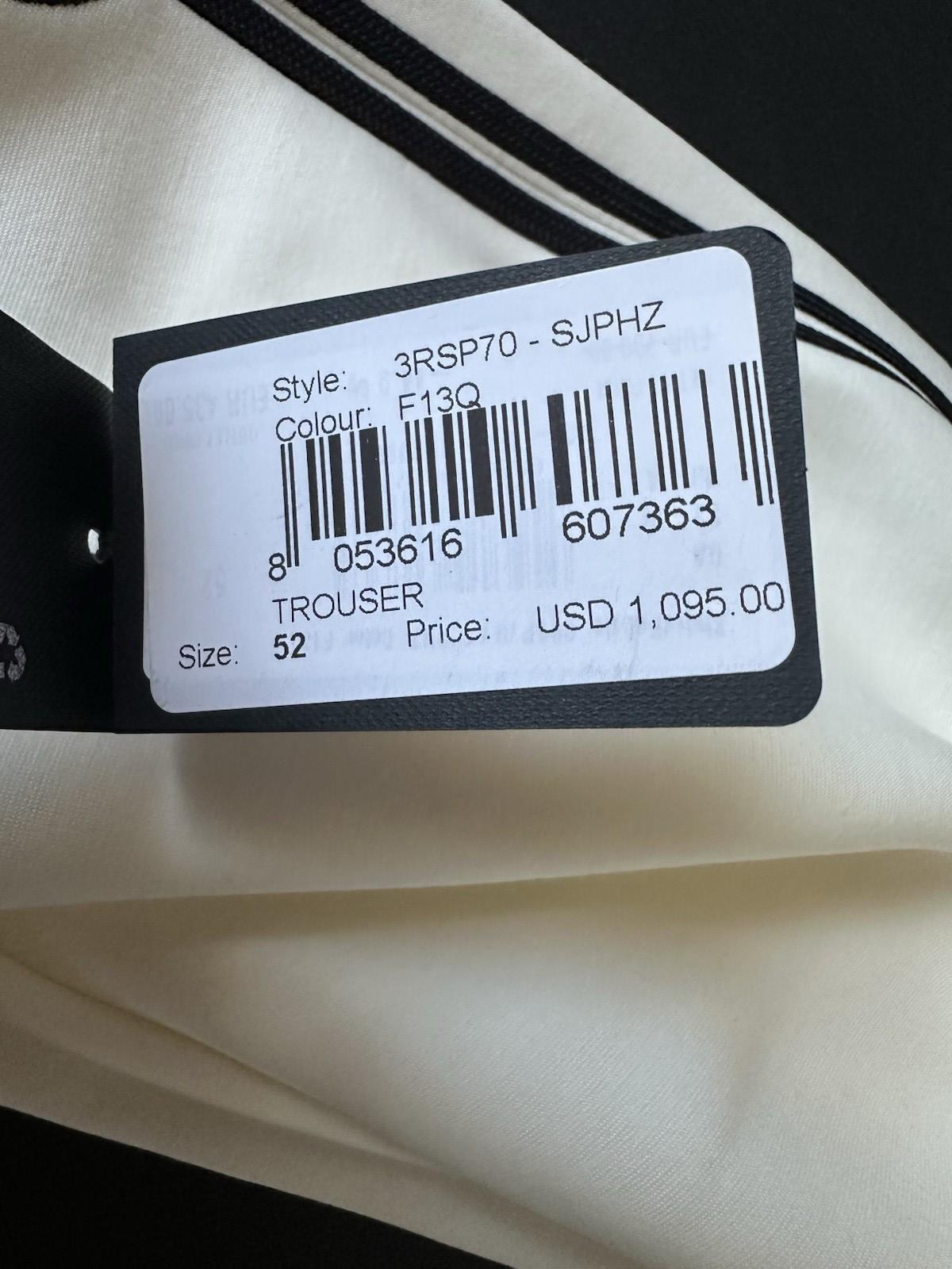 Giorgio Armani Mens White Casual Pants Size 36 US (52 Euro) 3RSP70 NWT $1095