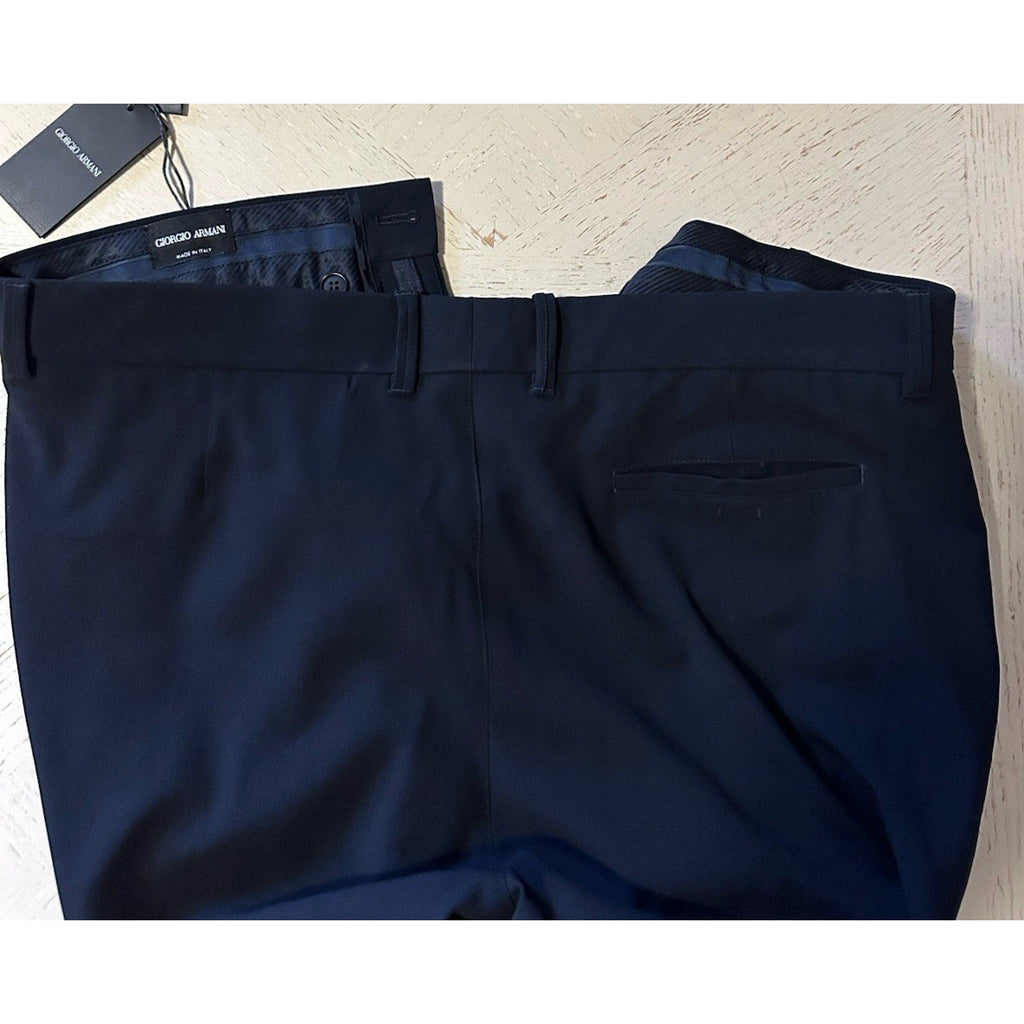 NWT $1495 Giorgio Armani Men Wool Dress Pants Navy 38 US/54 Eu