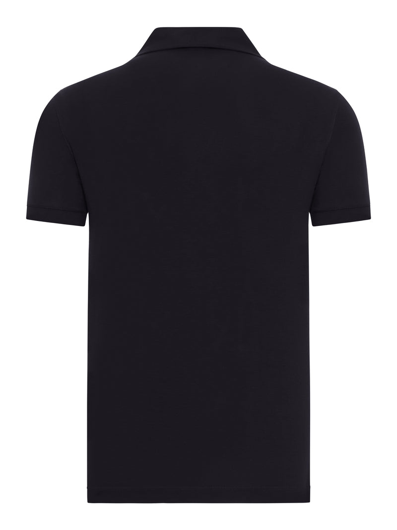 Giorgio Armani Men Short-Sleeved Polo Shirt In Technical Fabric
