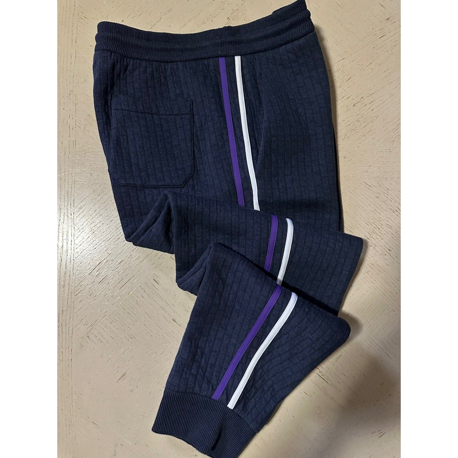 NWT $1595 Giorgio Armani Mens Sweatpants Jogging Pants Navy 36 US/52 Italy