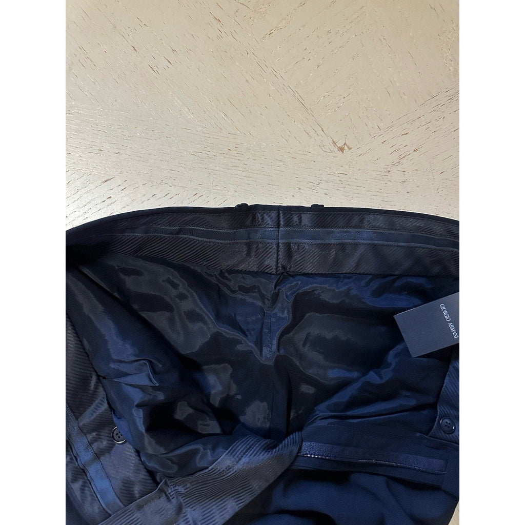 NWT $1495 Giorgio Armani Men Wool Dress Pants Navy 38 US/54 Eu