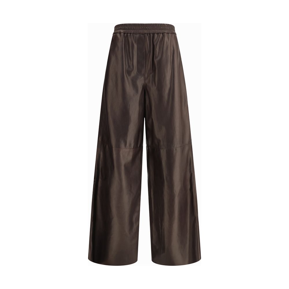 Giorgio Armani Black Leather Pants