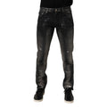 Emporio Armani Black Washed Slim Fit Men Denim Trouser Jeans