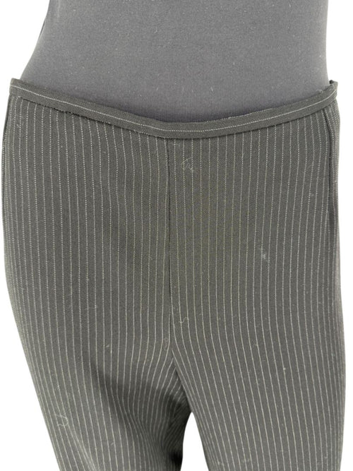 Armani Collezioni Black Pinstripe Virgin Wool Blend Dress Pants – Made in Italy – Size 48 / US 12