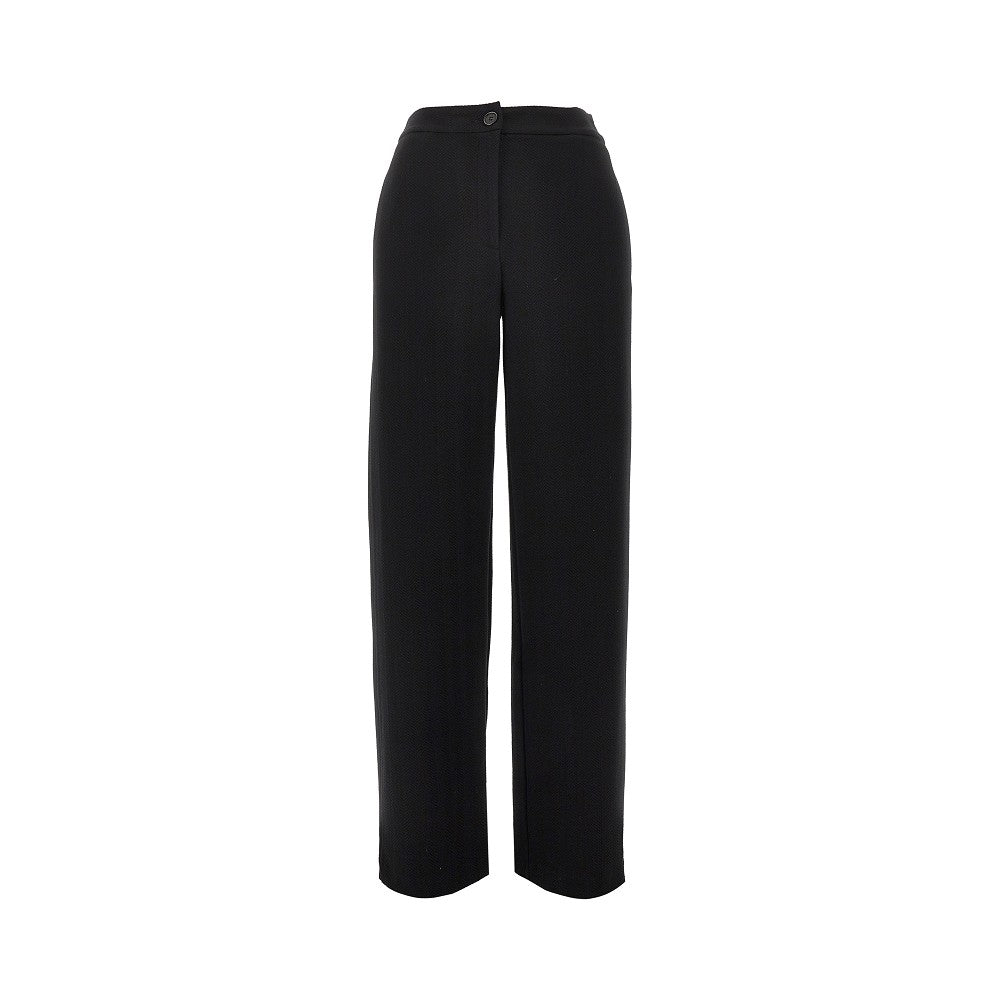 Emporio Armani Chevron Jersey Pants Black Women