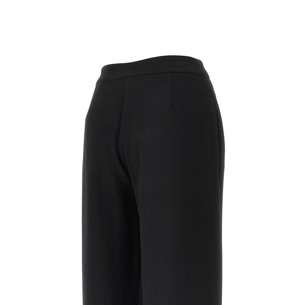 Emporio Armani Chevron Jersey Pants Black Women