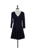 Armani Exchange - Navy Long Sleeve Flared Dress Sz 2